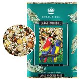 LEACH GRAIN & MILLING CO Large Hookbill Plus seed-mix in bowl for balanced nutrition.