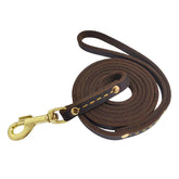 LeadFar Leather Dog Leash soft handle for comfortable training sessions