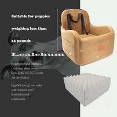 Lealchum memory-foam interior provides plush support for small to medium dogs.