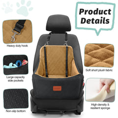 Lealchum Dog Booster Seat memory sponge close-up highlights comfort and cushioning.