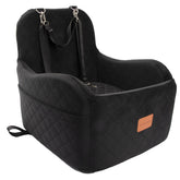 Lealchum dog booster seat in front seat for secure view and relaxed travel with small dogs