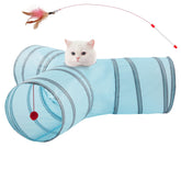 LeamStyle Home cat tunnels 3-way design fosters indoor exploration and active play