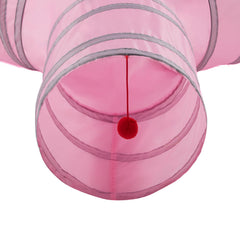 LeamStyle Home cat tunnel closeup nylon fabric for durable indoor exploration.