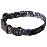 Leash Boss patterned reflective dog collar with padded interior for comfortable daily wear.