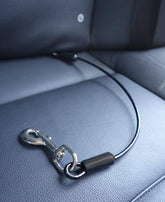 Leashboss chew-proof rope car seatbelt keeps dogs secure during travel.