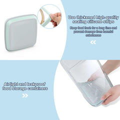 LEAWALK 2-pack airtight container side view highlights stackable design.