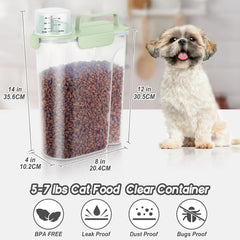 LEAWALK airtight-seal with four snaps protects pet food from moisture and dust.