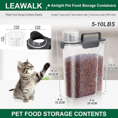 LEAWALK measuring cup included for precise portions and less waste.
