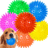 LECHONG 6-pack dog balls durable rubber for lasting fetch