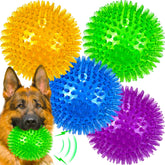 LECHONG bolas grandes de 4.5 pulgadas para masticadores grandes, juego activo.