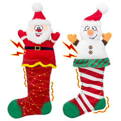 LECHONG Christmas stocking toy with reinforced stitching for durable holiday play.