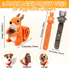 LECHONG dual-squeaker design encourages interactive bonding during tug-of-war sessions.
