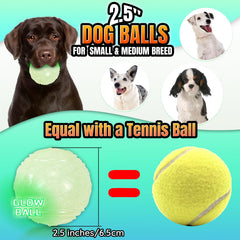 LECHONG durable rubber dog ball texture grip boosts grip during fetch.