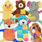 LECHONG lamb plush squeaky toy with crinkle for engaging interactive play.