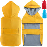 LeerKing raincoat for dogs hooded waterproof design keeps pets dry on rainy walks.