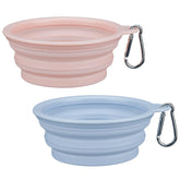 LeeRound 2-pack portable dog bowls closeup highlight compact travel hydration for pets