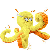 Legend Sandy Pulpo Amarillo con chirrido, ideal para juego interactivo y mordidas seguras