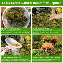 Legigo sphagnum moss odor absorption to keep habitat fresh.