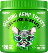 LEGITPET calming treats duck flavor bottle show easy, tasty anxiety relief for dogs