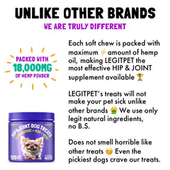 LEGITPET soft chews duck flavor offer tasty daily mobility support.