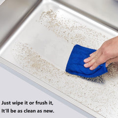 LEGOURNS stainless litter box 2-pack top view showing wide interior for cats and kittens