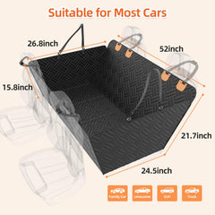 LEHNI back seat extender waterproof fabric protects car seats from spills.