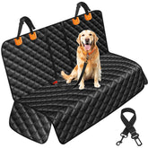 LEHNI dog car seat cover back seat setup protects interiors from hair, dirt, and spills
