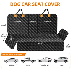 LEHNI dog car seat cover scratchproof fabric guards against paw scratches