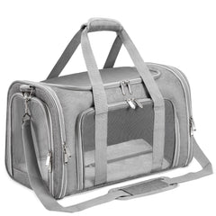 LEHNI soft-sided carrier front view with breathable mesh for airflow