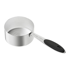 LEIFENY half-cup dog food scoop - front view for precise portioning
