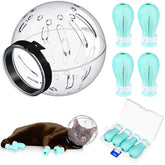 LEIFIDE cat muzzle hood used during grooming for safe, calm handling.