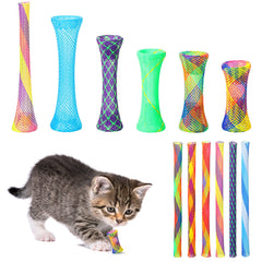 Leitee cat spring toys 60-pcs tubes pack for endless kitten play sessions.