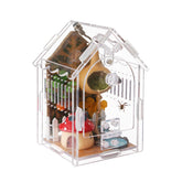 LEIZHENZI Jumping Spider Enclosure clear view shows crystal visibility for observing arboreal spiders
