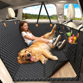Lekereise back seat extender with 6-panel hard-bottom support for safer pet rides.