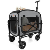 Lekereise soft-sided pet carrier folded flat for easy storage and transport.