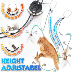 LEKEWPET adjustable elastic rope length for safe indoor fun and height customization
