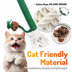 LEKEWPET catnip toy with silvervine top offers scent-driven self-play