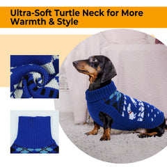 LeLePet dachshund sweater extended belly coverage ensures secure fit during play