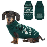 LeLePet dachshund sweater turtleneck close-up keeps dogs warm on chilly walks