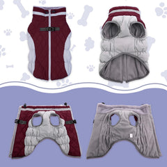 LeLePet dog coat reflective strip boosts visibility for safe night-walks
