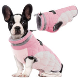 LeLePet dog coat with built-in harness shown for secure outdoor walks.