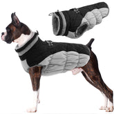 LeLePet dog coat in warm waterproof fabric with harness built in for outdoor walks