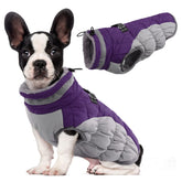 LeLePet waterproof dog coat with harness built-in for all-weather protection during walks