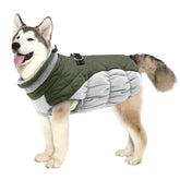LeLePet dog coat in winter waterproof harness for warm outdoor adventures.