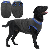 LeLePet fleece dog sweater back zip eases on/off during chilly walks.