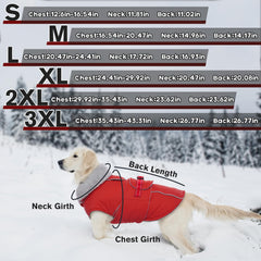 LeLePet Warm Dog Coat interior fleece lining for warmth