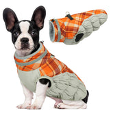LeLePet warm dog winter coat front view with fleece lining for daily warmth