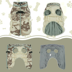 LeLePet harness-ready back with D-rings for secure leash attachment and safety.