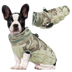 LelePet warm dog winter coat with waterproof fabric keeps dogs cozy outdoors.