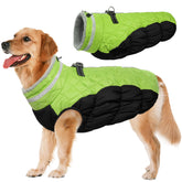 LeLePet warm waterproof dog coat with built-in harness for all-weather walks